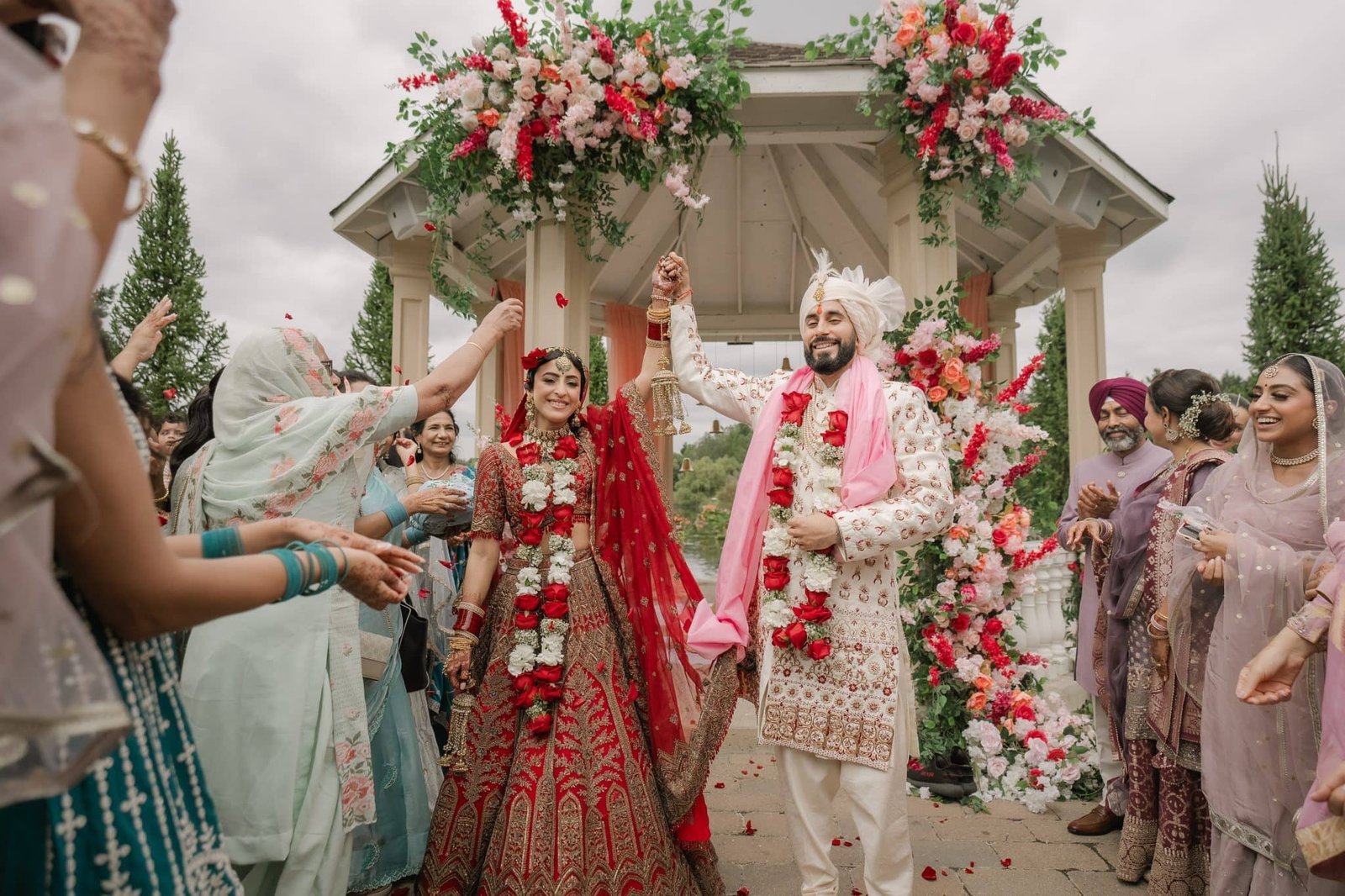 Indian Bride and Groom Luxury Wedding Ceremony